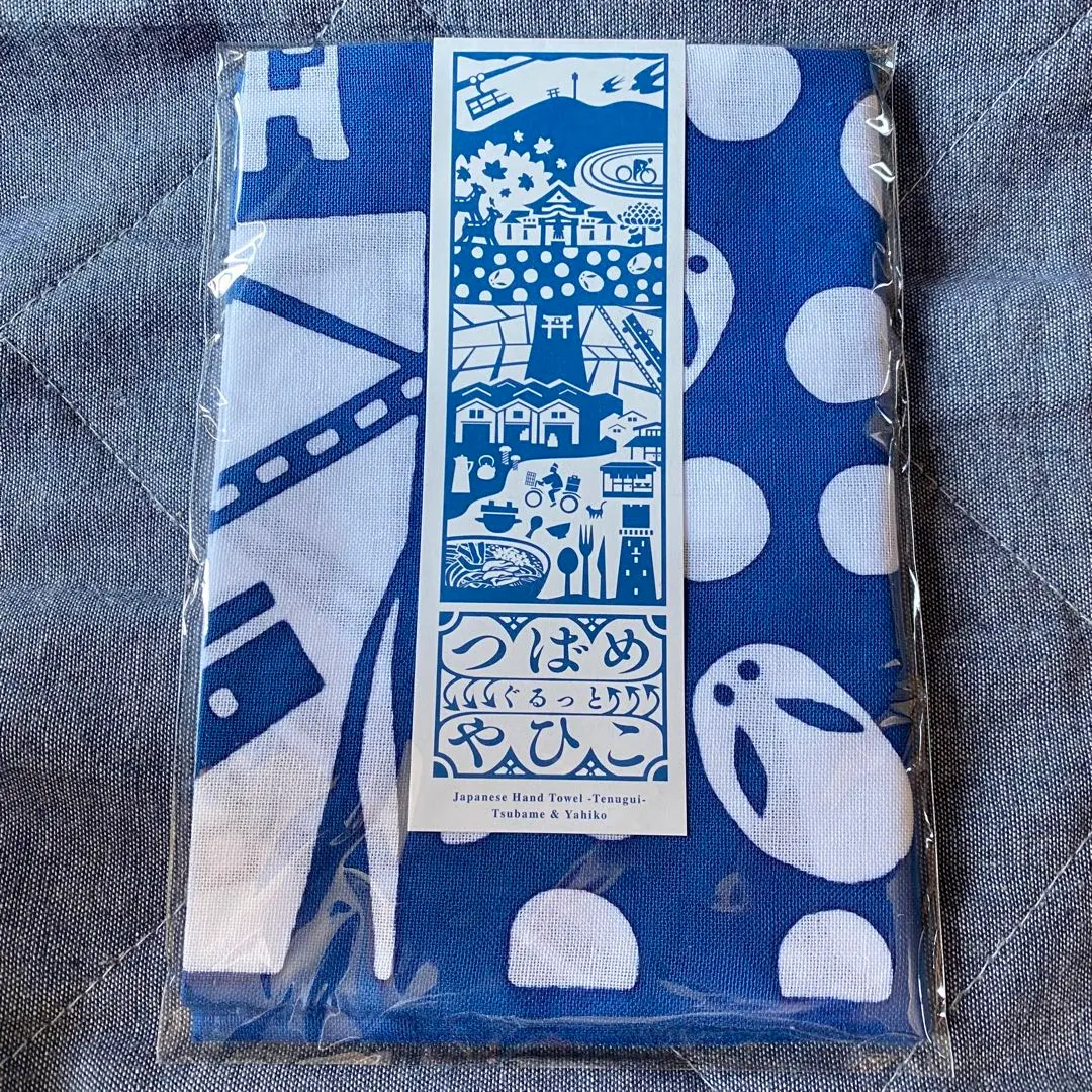 Thumbnail of Tsubameya Hiko Hand Towel, Blue