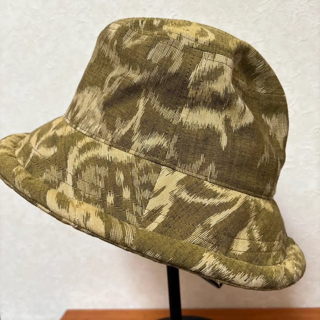 儀右衛門　ギエモン　帽子(美品) 儀右ヱ門 ギエモン ぎえもん 久留米絣 お帽子 BS-0037【2024ss