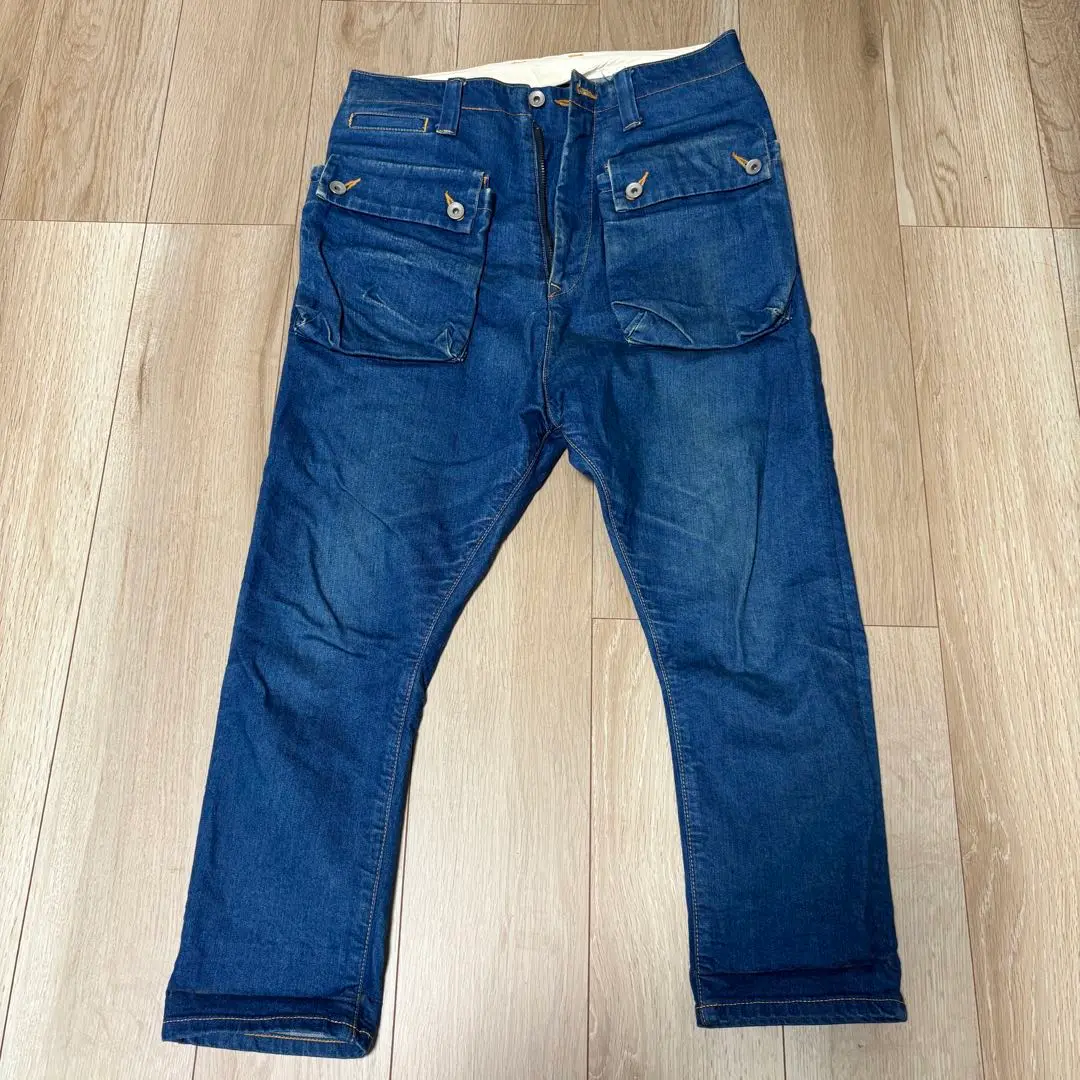 NATAL DESIGN サルエルパンツ W32 L20 デニムブルー NATAL DESIGN サルエルパンツ W32 L20 デニムブルー