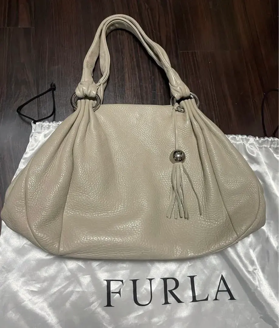 Thumbnail of FURLA beige shoulder bag
