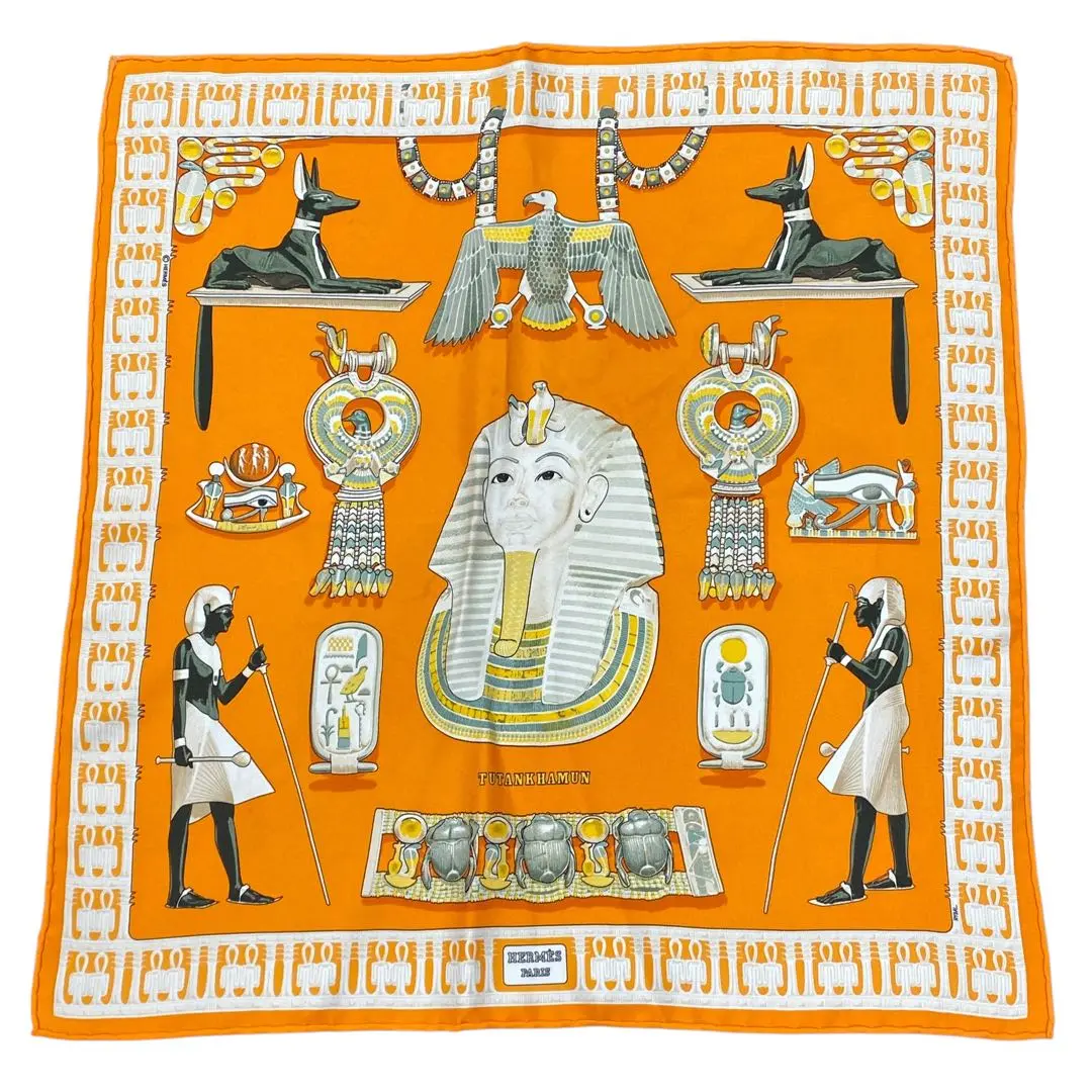 HERMES/エルメス ツタンカーメン シルク ハンカチ スカーフ c_017 2025年最新】エルメス スカーフ エジプトの人気アイテム - メルカリ