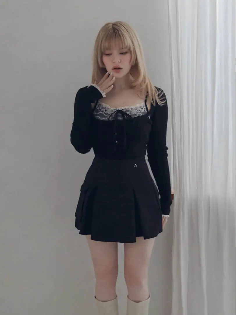 G*o様 ANDMARY Brenda lace knit set ベージュ ANDMARY】Brenda lace knit set