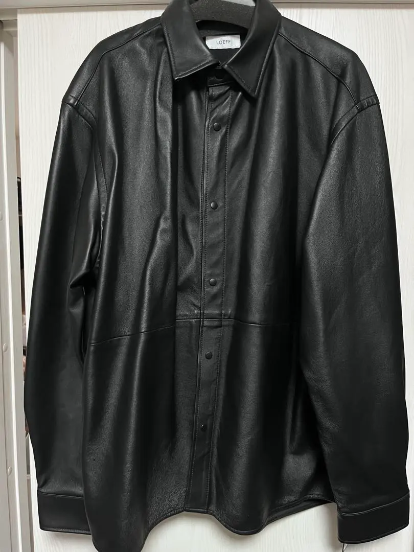 羅埃夫 LOEF 皮革襯衫夾克 LAMB LEATHER 的縮圖