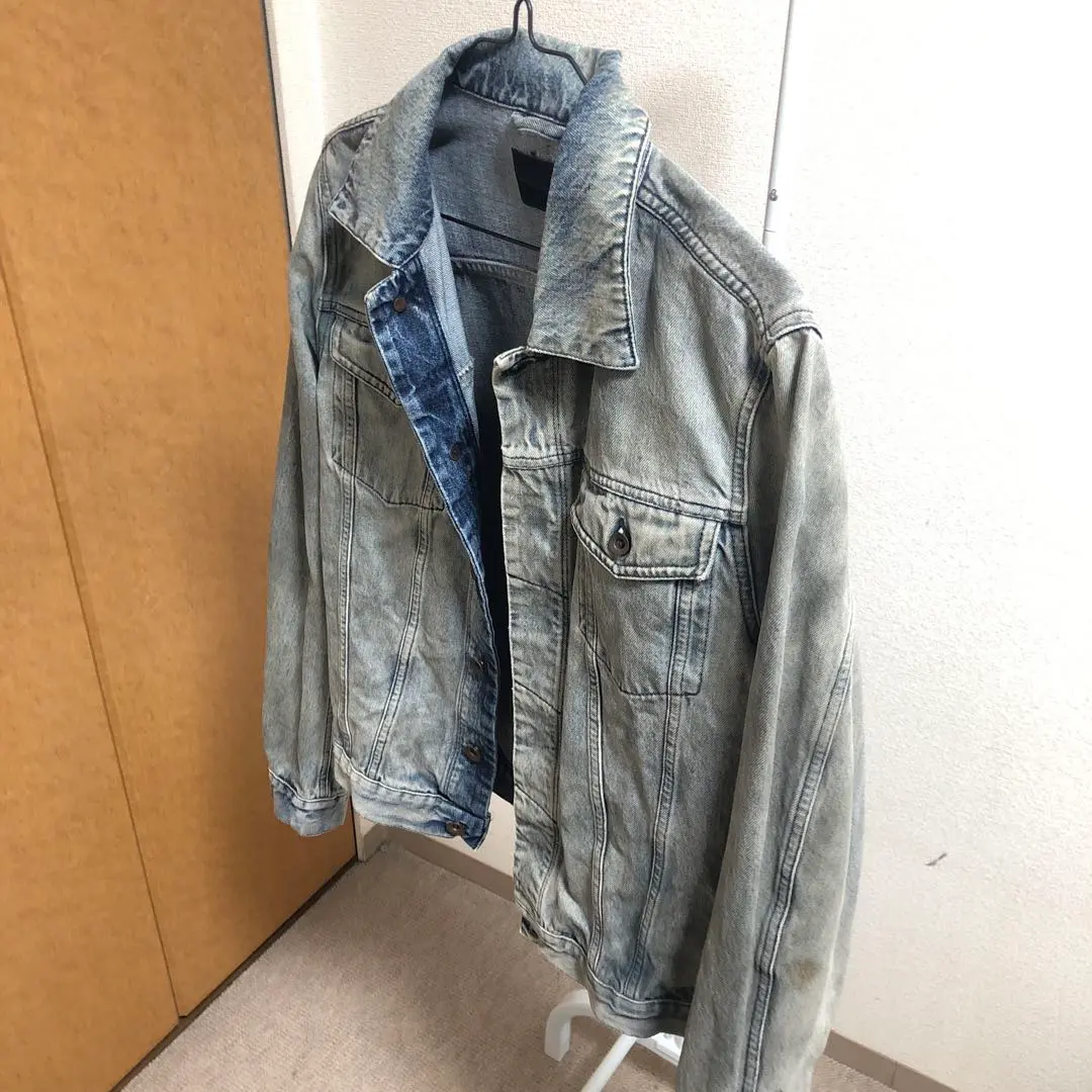 新品未使用) デニムジャケット DIESEL BLACK  GOLD DIESEL BLACK GOLD ディーゼル デニムジャケット 38 美品