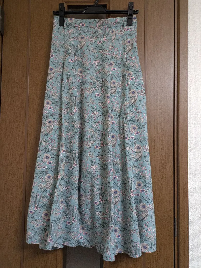 Thumbnail of [Good Condition] Floral Flare Skirt - Blue, Light Blue