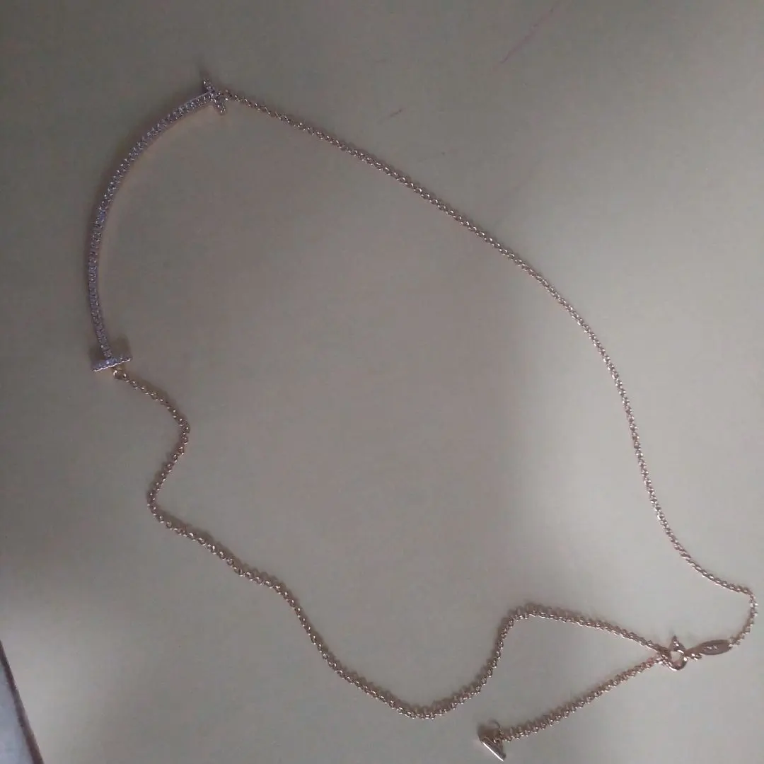 Thumbnail of Rose Gold T Smile Necklace