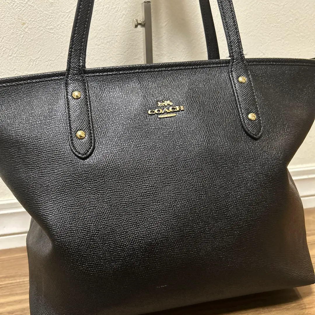 Thumbnail of Tote Bag Business A4 Size Black 58846 COACH Leather Tote Bag