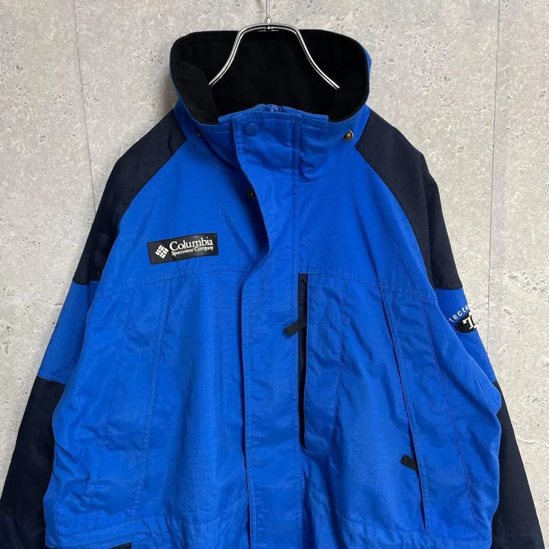 Thumbnail of Columbia Mountain Jacket Nylon Embroidered Logo Blue XL Size