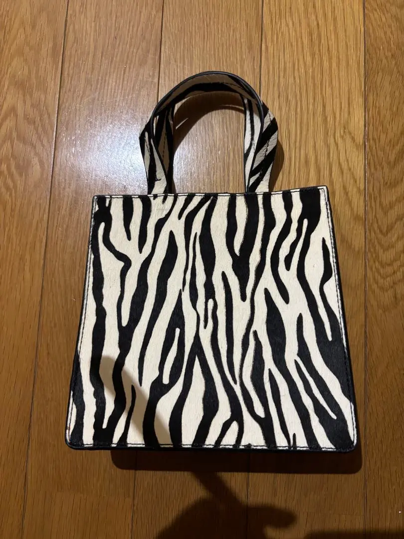 Thumbnail of Zebra-print small tote bag