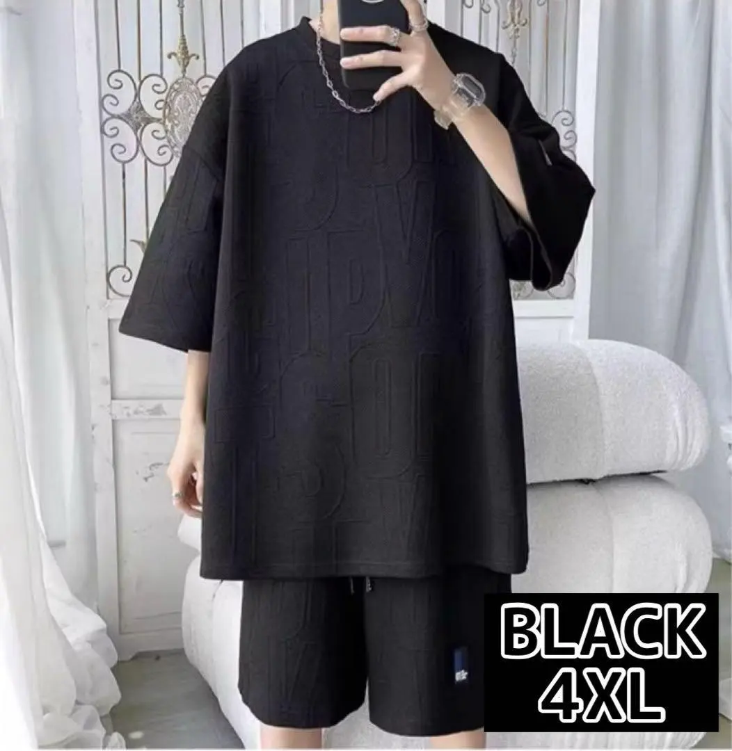 Thumbnail of Men's Set Up - Top and Bottom Set - Loungewear - Roomwear - T-shirt - Shorts