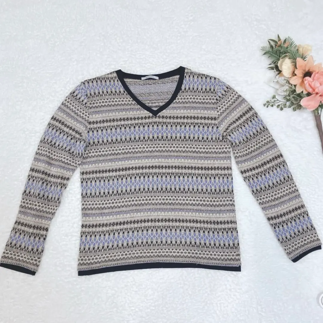 Thumbnail of UNION STATION Long Sleeve Knit Sweater, All-Over Pattern, Slim Fit, Men's, Stylish