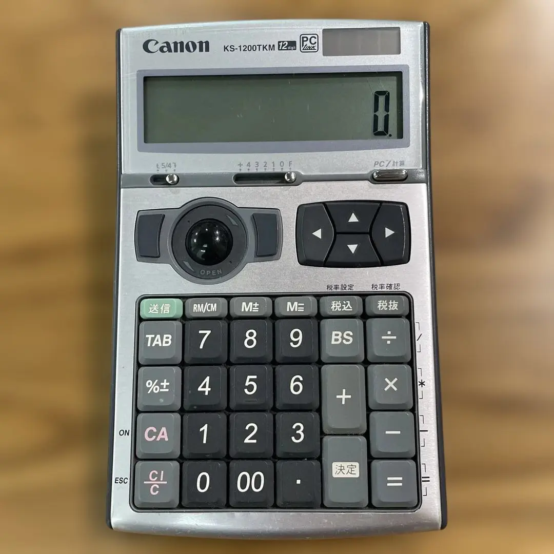 PC周辺機器 Canon - Canon KS-1200TKM 2 Amazon.co.jp：キヤノン トラックボール付き テンキー電卓 KS