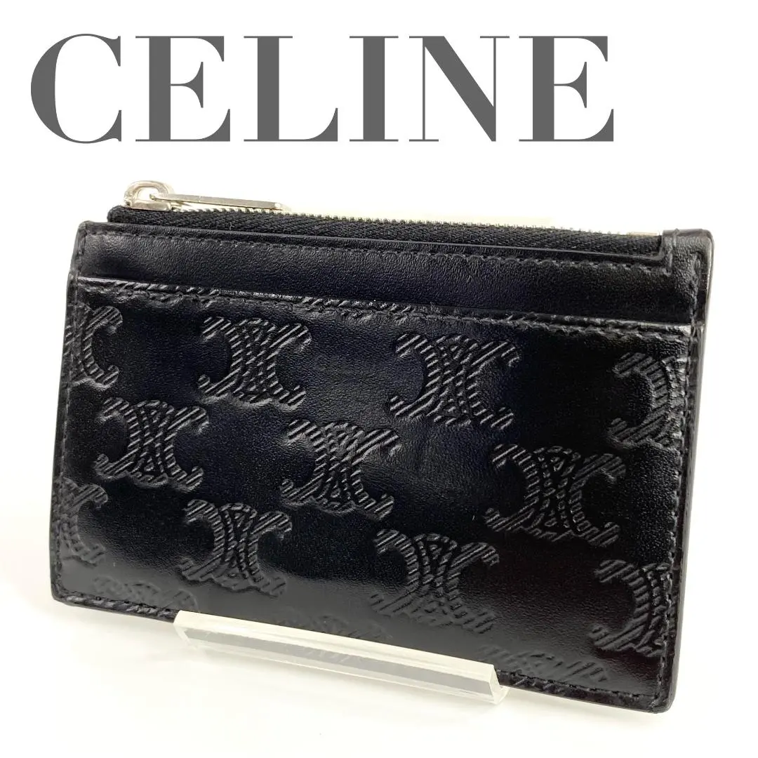 Thumbnail of Celine Card Holder Coin Case Compact Wallet Black