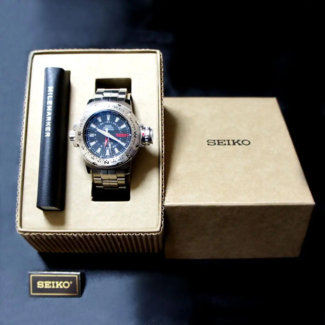 セイコー　8F56-0040 腕時計　ジャンク品 SEIKO セイコー 腕時計 パーペッチュアルGMT 8F56-0040 - メルカリ