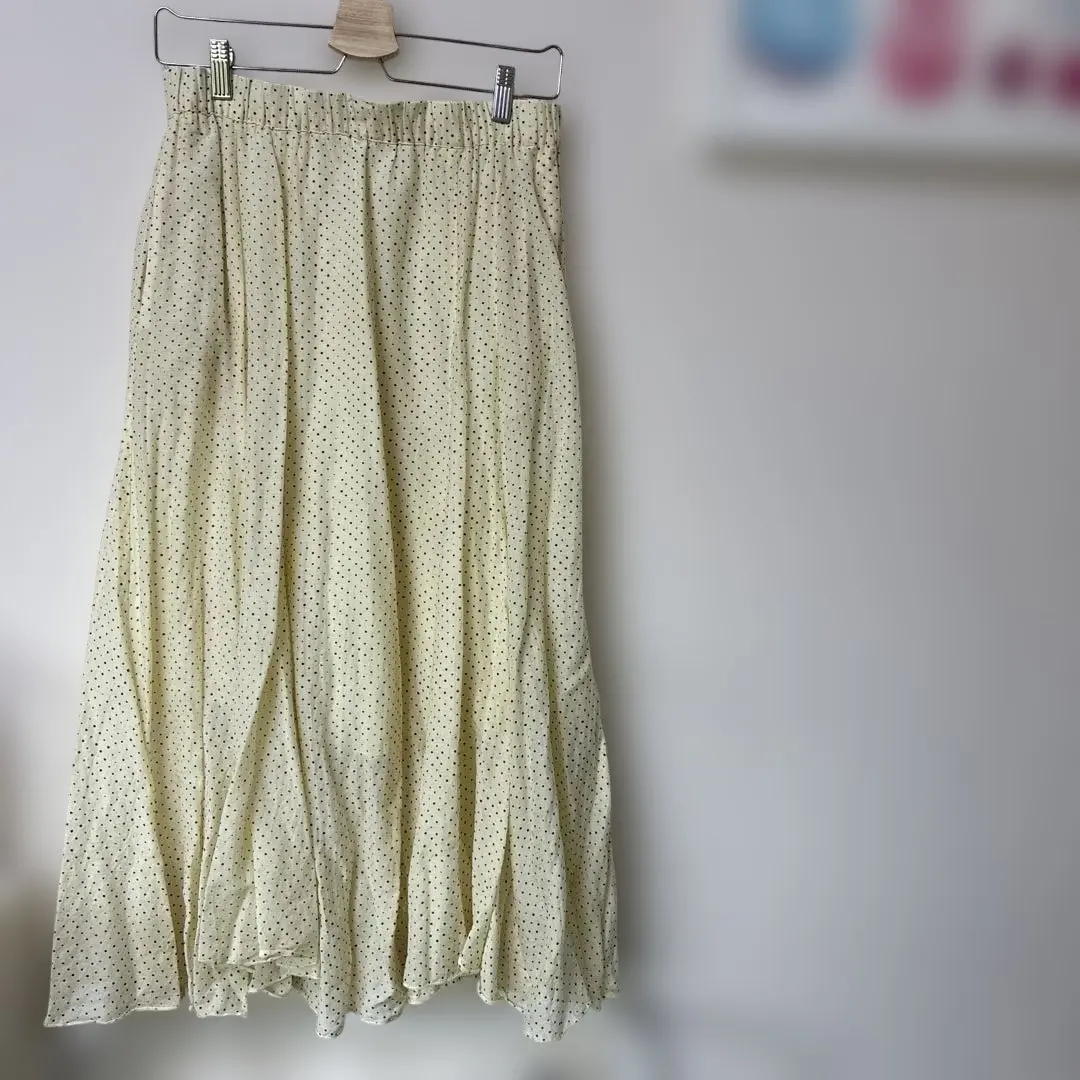 Thumbnail of Adam et Rope Cotton Voile Hem Flare Skirt