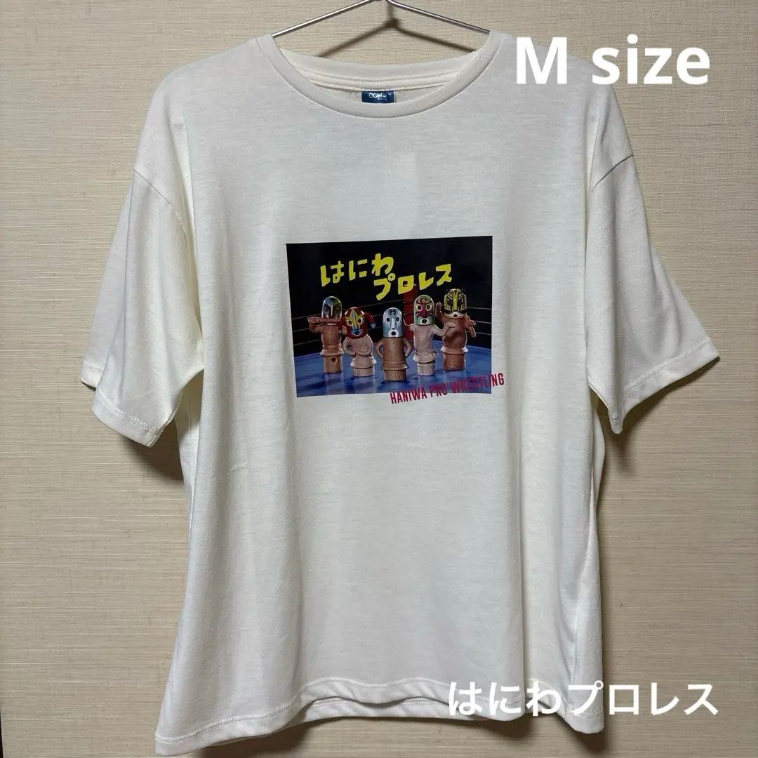 Thumbnail of GGWEAR Haniwa Pro Wrestling T-shirt, M size, White