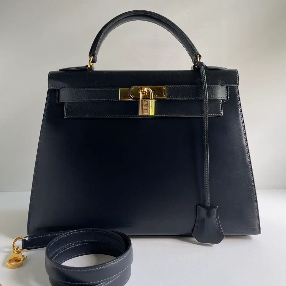 HERMES 愛馬仕 Kelly 28 外縫 金色配件 的縮圖