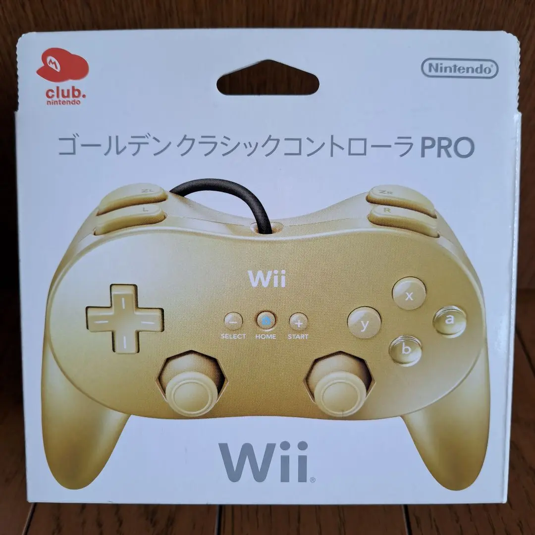 新品未使用 Wii クラシックコントローラーPRO ゴールド 非売品
