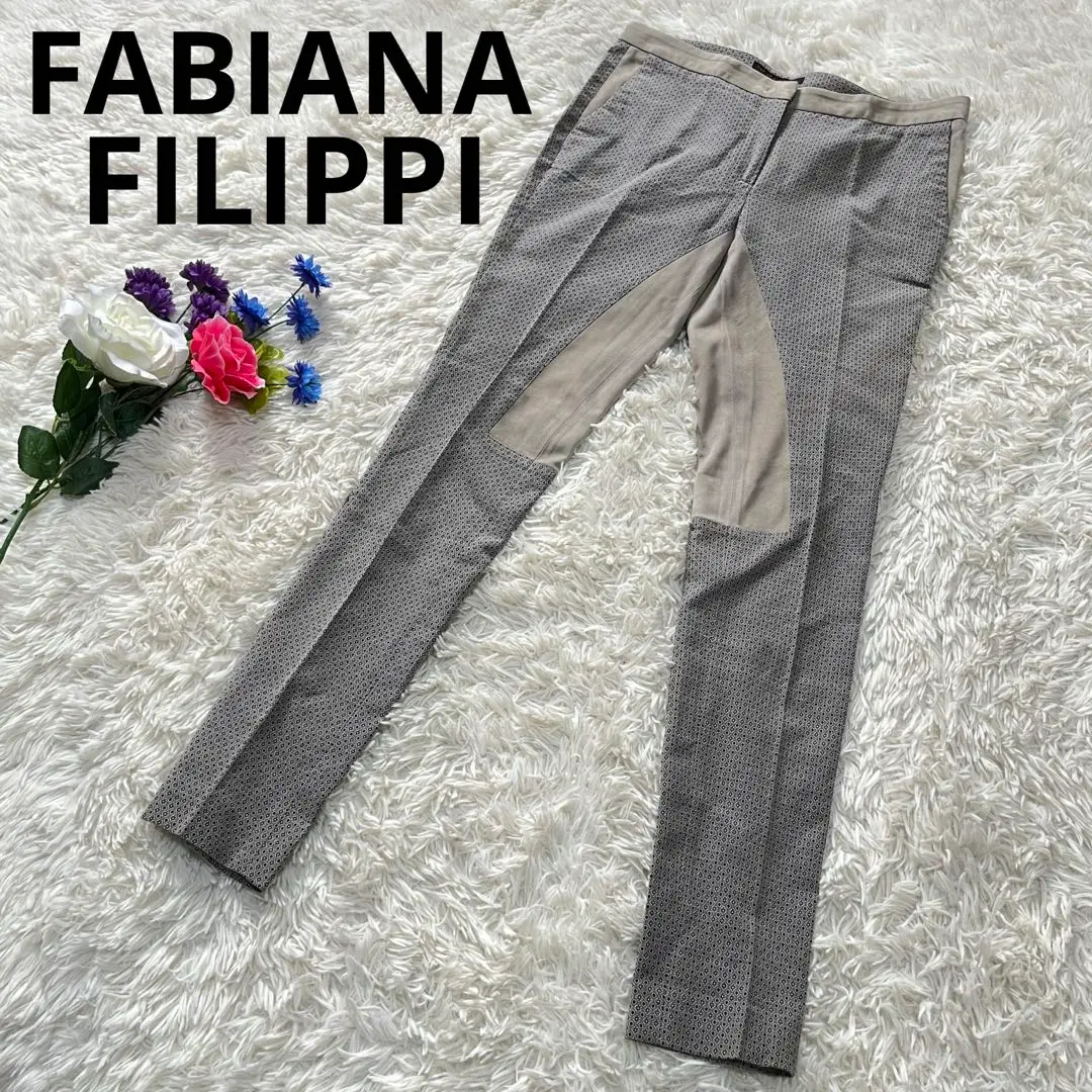 【★大人気★】fabiana filippi ☆ リネンパンツ Fabiana Filippi リネン パンツ | ニュートラル | FARFETCH JP