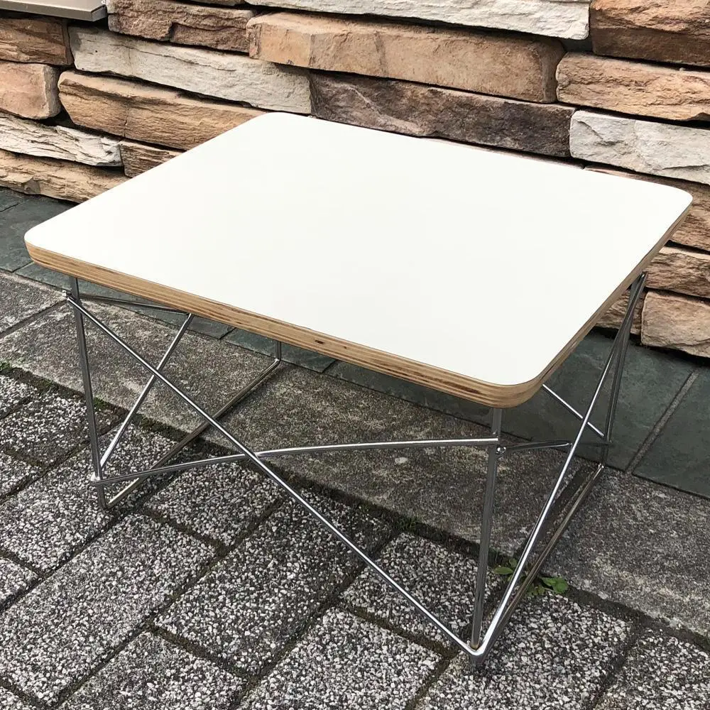 さと イームズ LTRテーブル 黒/銀ベース、白/銀ベース Herman Miller 正規品 送料無料 ハーマンミラー イームズ