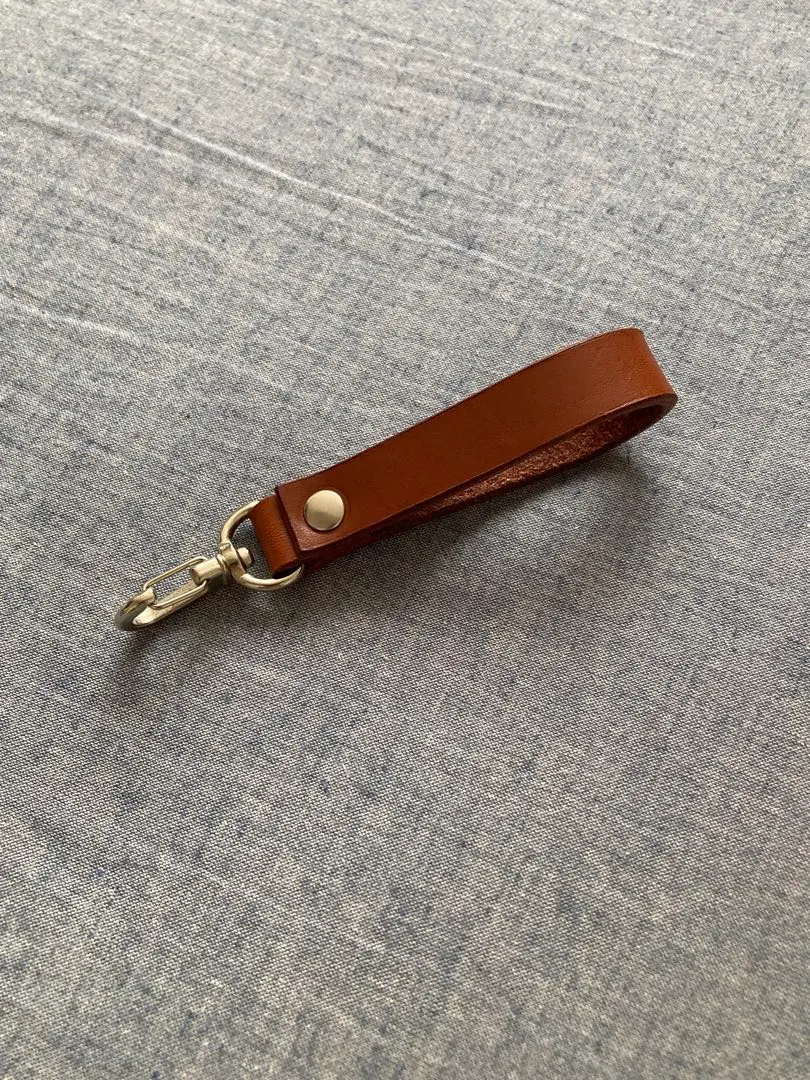 Thumbnail of Genuine Leather Brown Strap Keyring