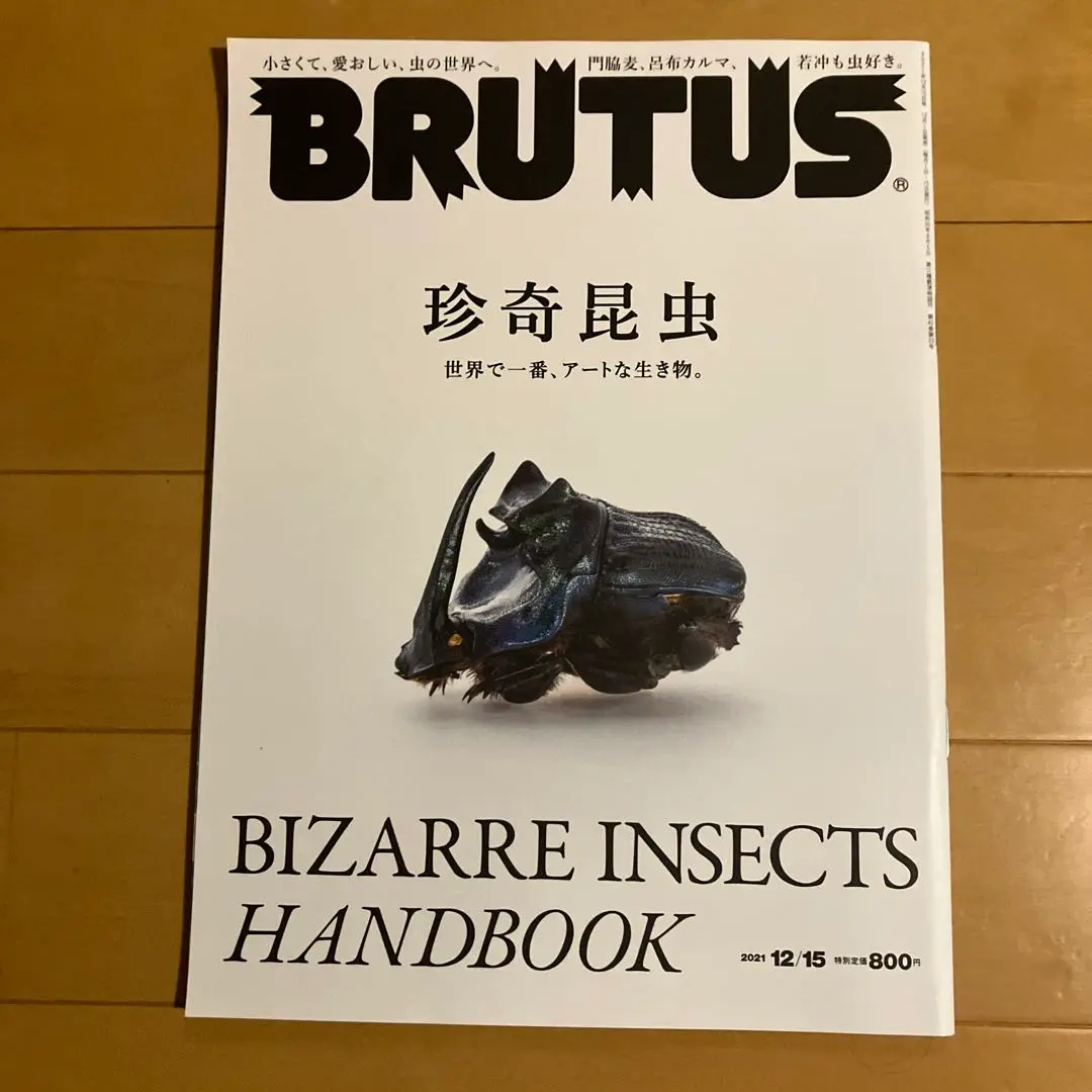 BRUTUS ブルータス 2021年 12/15号 No.952 珍奇昆虫 Amazon.co.jp: BRUTUS(ブルータス) 2021年 12月15日号 No.952