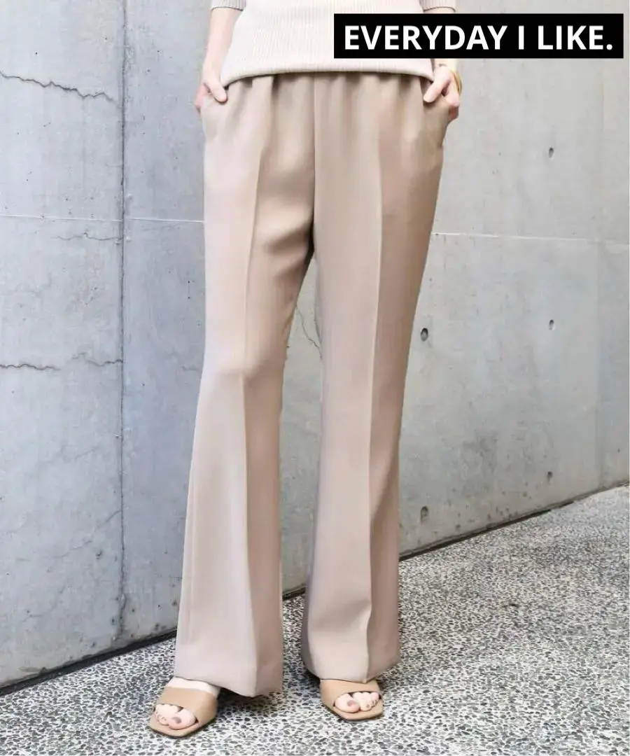 EVERYDAY I LIKE.★スリム フレアパンツ ベージュ 34 Slim Flare パンツ 1（スラックス）｜Deuxieme Classe