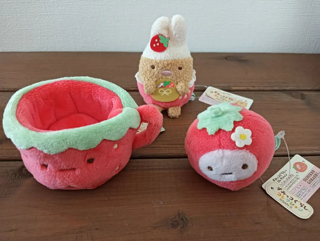 Thumbnail of Sumikko Gurashi Strawberry Fair Tenori Plushie