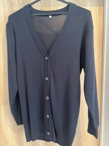 Thumbnail of Navy V-neck cardigan