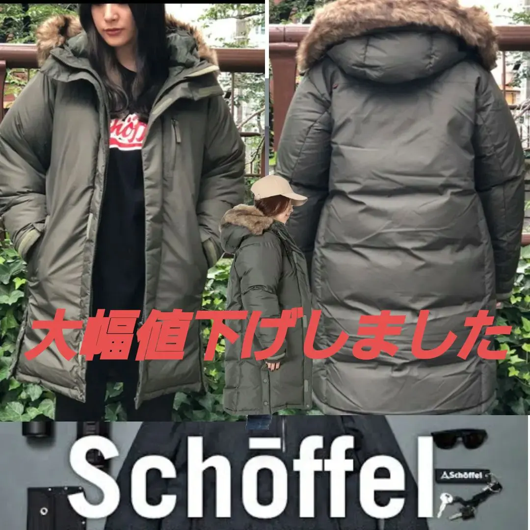 【schoffel】ショッフェル　レディースダウンモッズコート Schoffel (ショッフェル) ダウン L ブラック レディース - メルカリ
