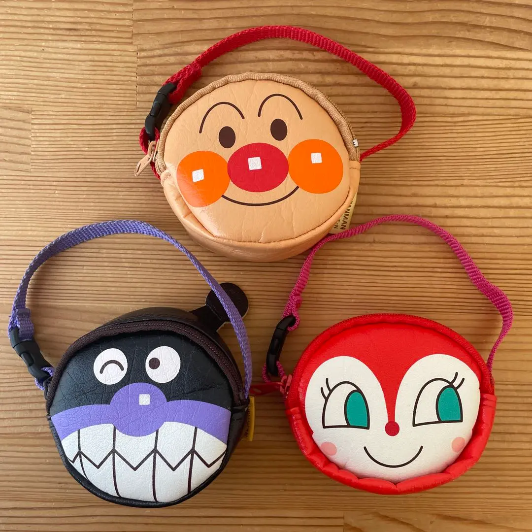 Thumbnail of Anpanman Baikinman Dokin-chan Mini Pouch Set of 3