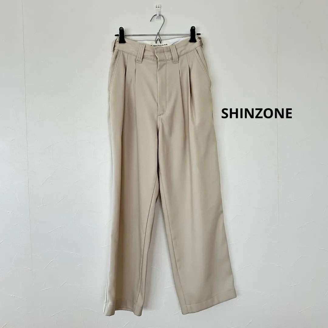 極美品・未使用級✨シンゾーン トムボーイショートパンツ ベージュ32 THE SHINZONE（ザ シンゾーン）の「【THE SHINZONE】TOMBOY