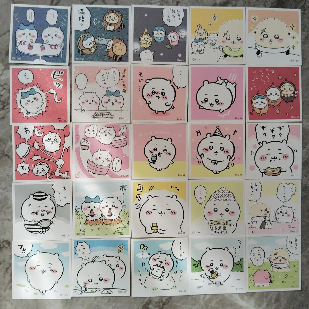Thumbnail of 【Brand New, Unused, Beautiful Condition】Chikawa Seal Collection Chikawa Stickers 25-Piece Set