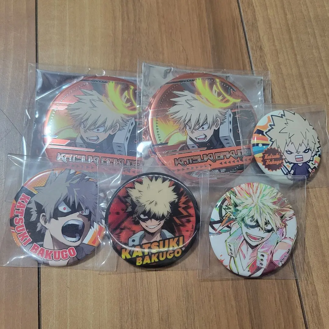 Thumbnail of My Hero Academia Katsuki Bakugo Can Badges Set of 6