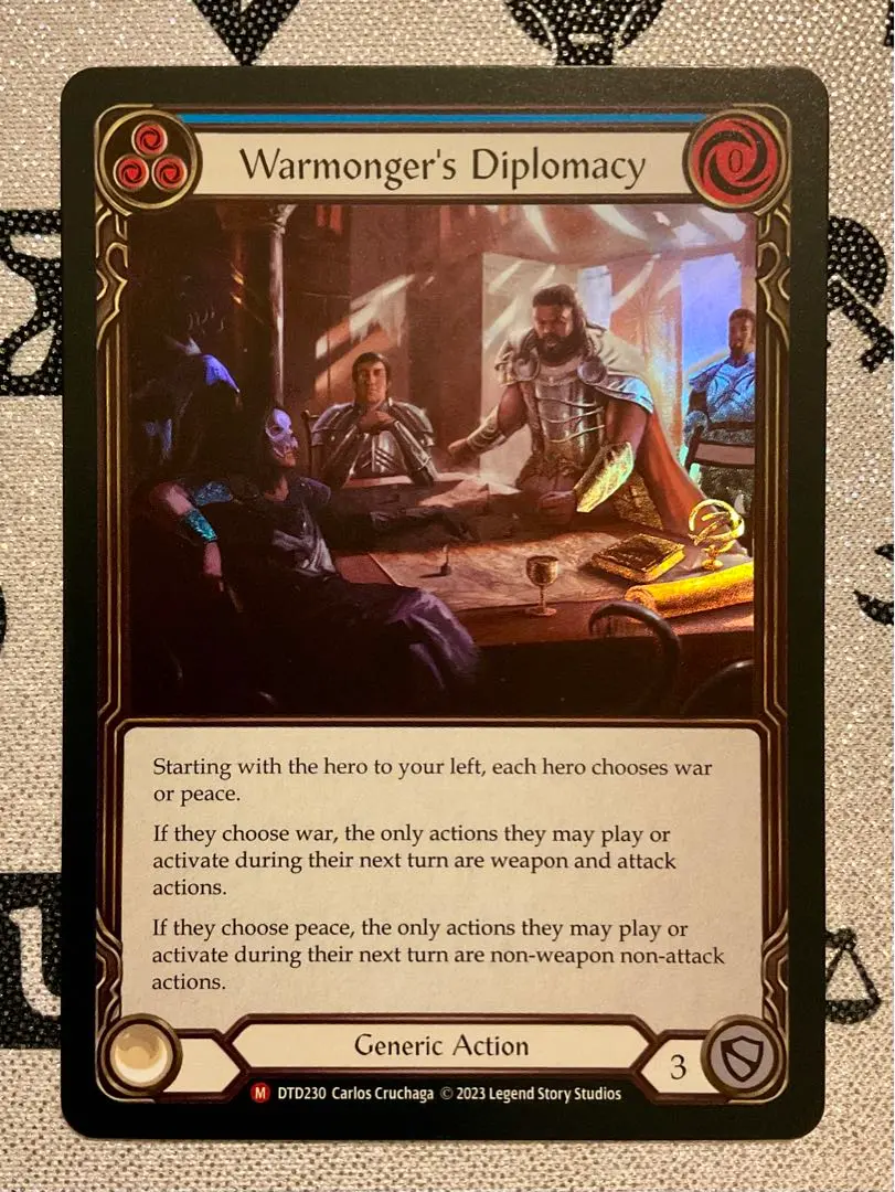 FaB Warmonger's Diplomacy 3枚セット FaB Warmonger's Diplomacy 3枚セット - メルカリ