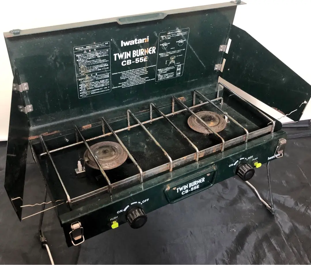 【廃盤 未使用】 イワタニ CB-55E ツインバーナー ツーバーナー 新品 Iwatani - イワタニ IWATANI カセットフー ツインバーナー CB
