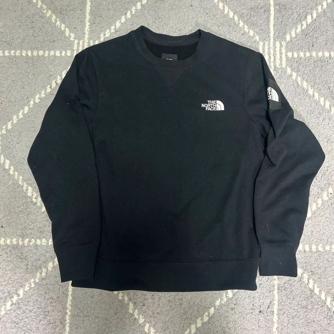 THE NORTH FACE ブラック スクエアロゴクルー XXL 中古 The North Face】Square Logo Crew (スクエアロゴクルー）K(