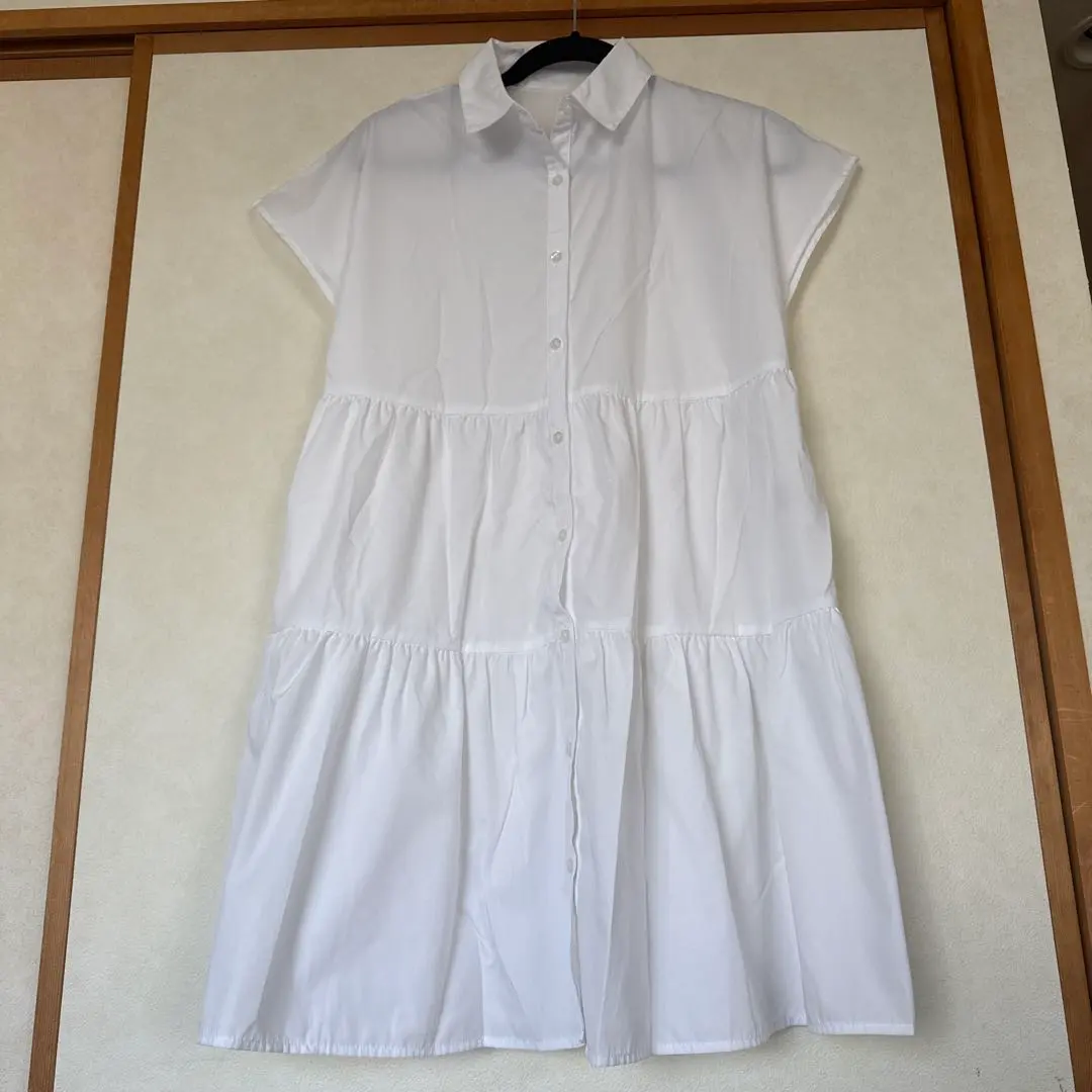 Thumbnail of GU White Short-Sleeved Tunic with Petticoat