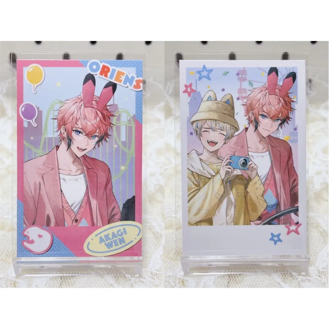 Thumbnail of NIJISANJI Odekake Oriens Cheki-style Cards - Akase Wens & Hibachi Mana (2 cards)