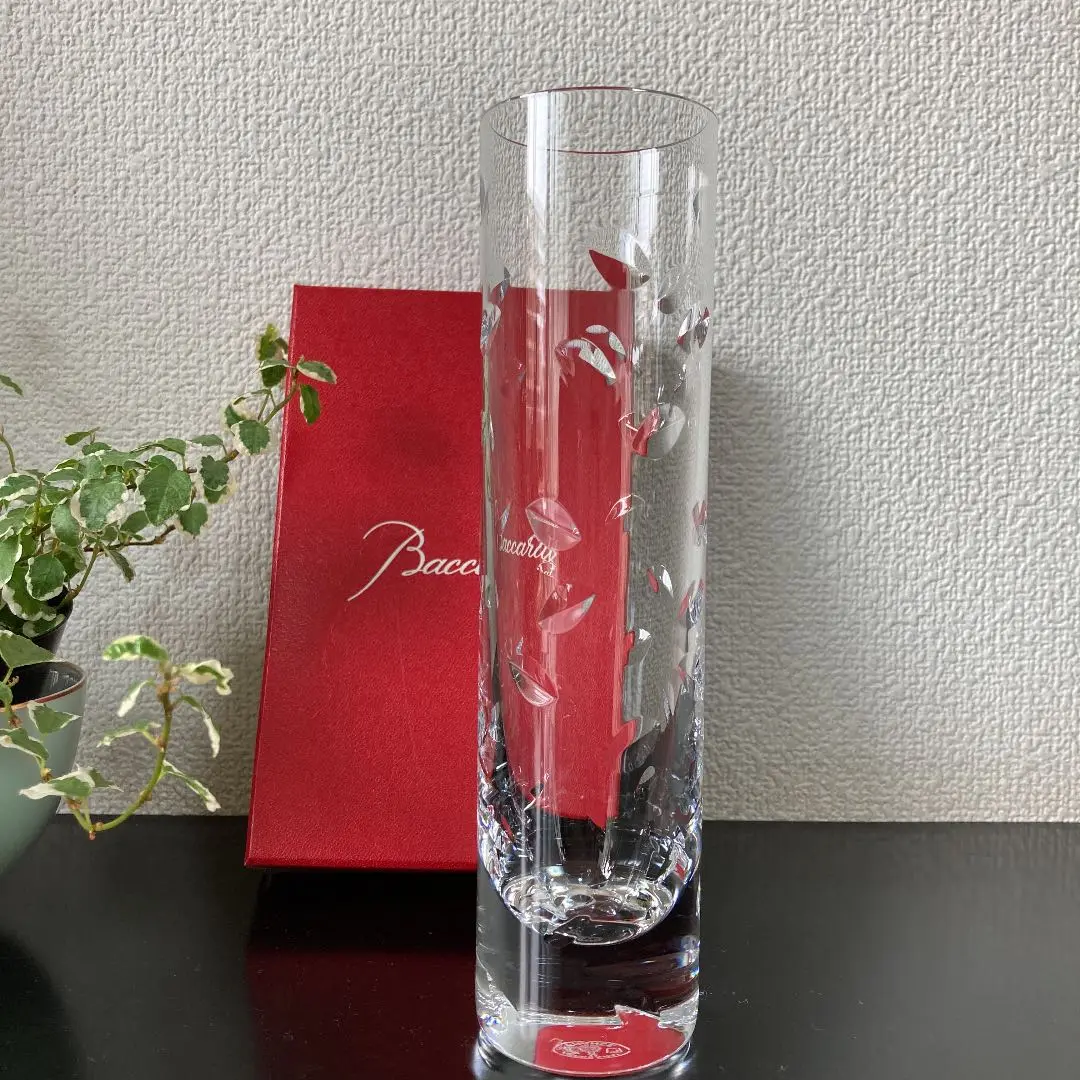 バカラ　Baccarat オルグ グレイン 花瓶 花器 一輪挿し Baccarat バカラ オルグ 一輪挿し 花瓶 フラワーベース オリーブ