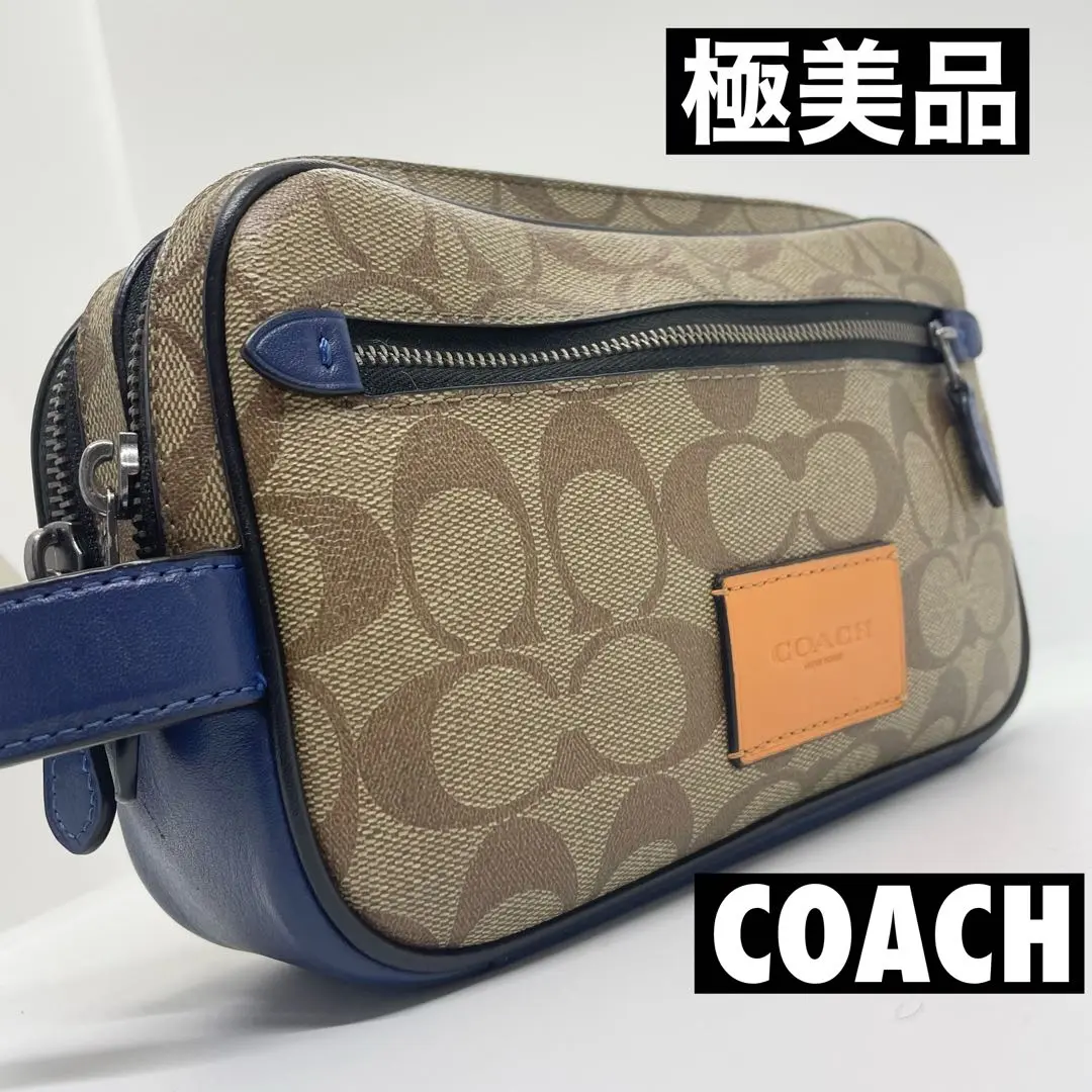 COACH コーチ　オーガナイザー　シグネチャー　ダブルファスナー中古品 Amazon.co.jp: [コーチ] 財布(長財布) F67637 ブラック デボスド