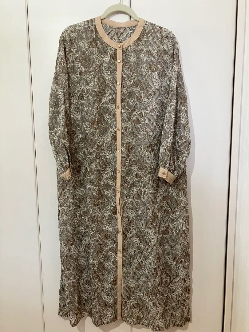 佩斯利花紋 襯衫洋裝 外套 的縮圖