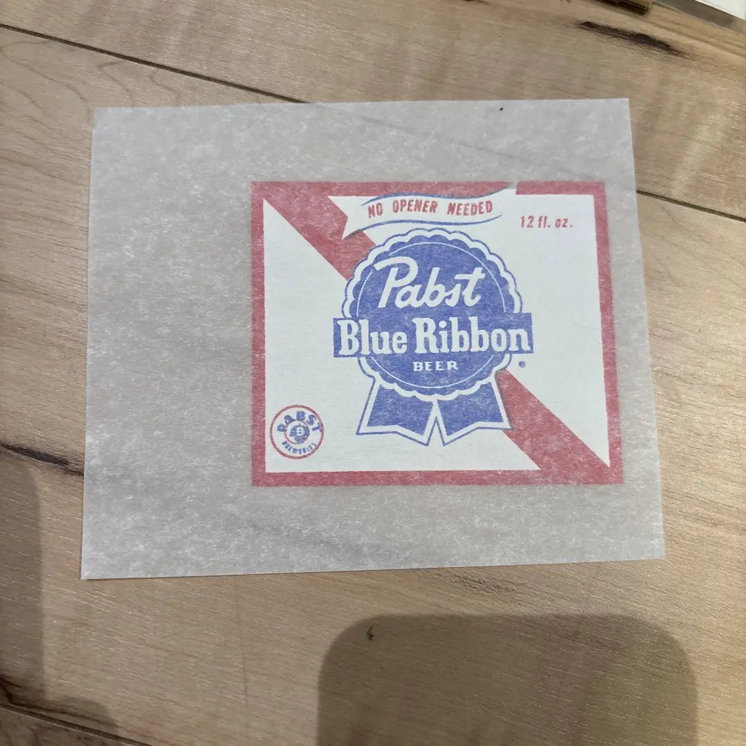 Thumbnail of Pabst Blue Ribbon iron-on transfer