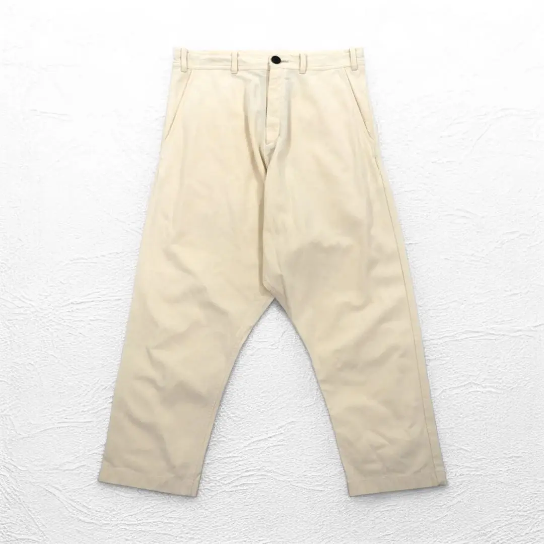 O project /オー プロジェクト　サルエルパンツ XSサイズ O project CARGO CROPPED PANTS - Linen Washi Cloth #DK SUMI