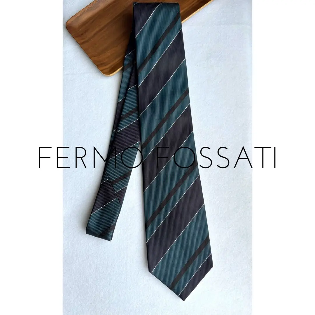 フェルモフォサッティ ソリッドタイ ネクタイ グレー系 Italy製 美品 グレーソリッドタイ | ONLY ONLINE STORE