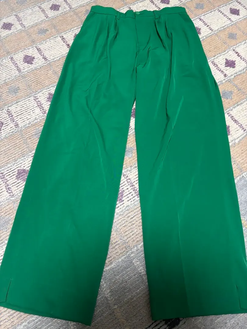 Thumbnail of Flare pants, slacks, green, Korean fashion