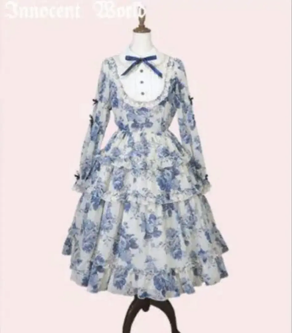 【完売品】イノセントワールド　ロイヤルストロベリー 丸衿ワンピース Innocent World｜ロイヤルストロベリー丸衿ワンピースRoyal