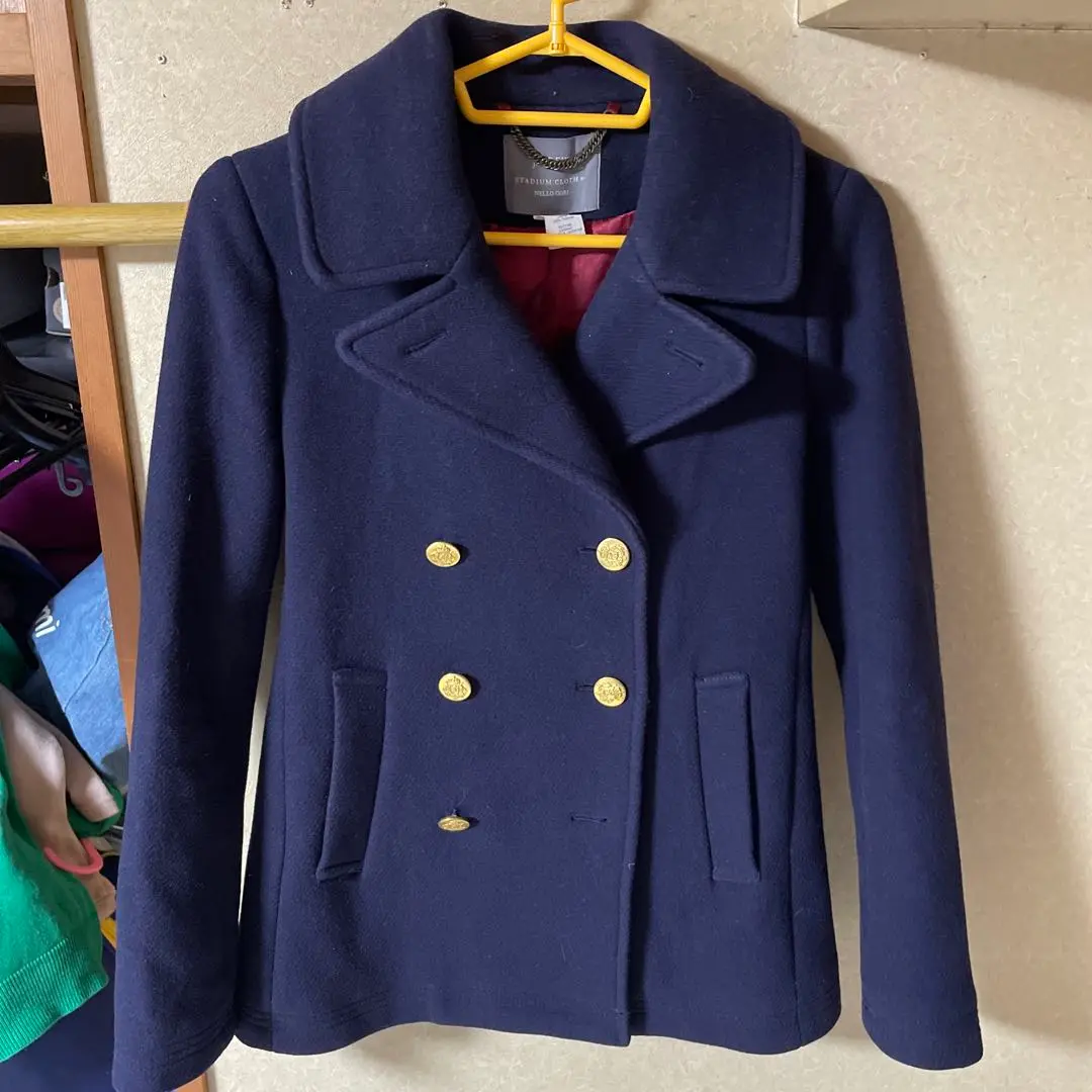 J.CREW ピーコート ウール100 肉厚 アウター いかりマーク