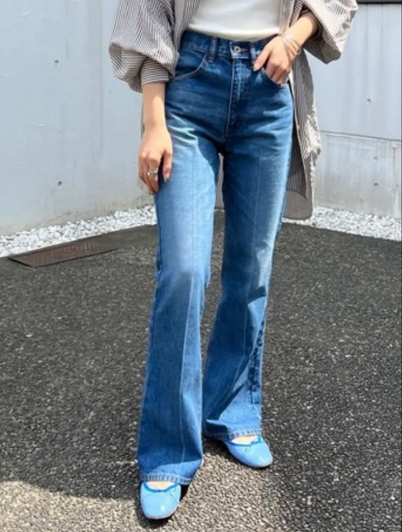 Thumbnail of SHENERY Center Press Denim Pants, Size 38