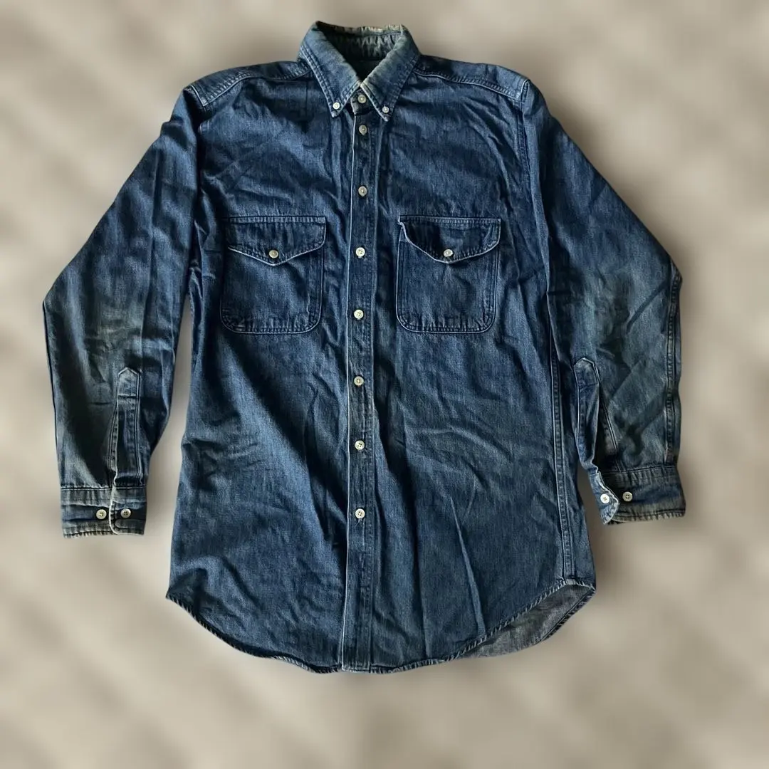 Thumbnail of USA-made vintage WOOLRICH button-down long-sleeved shirt, size S